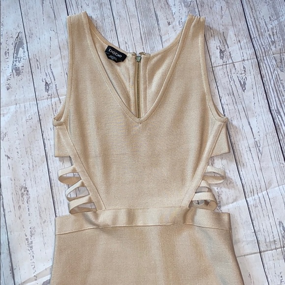 Bebe nude cut out bandage dress size M - Picture 2 of 7